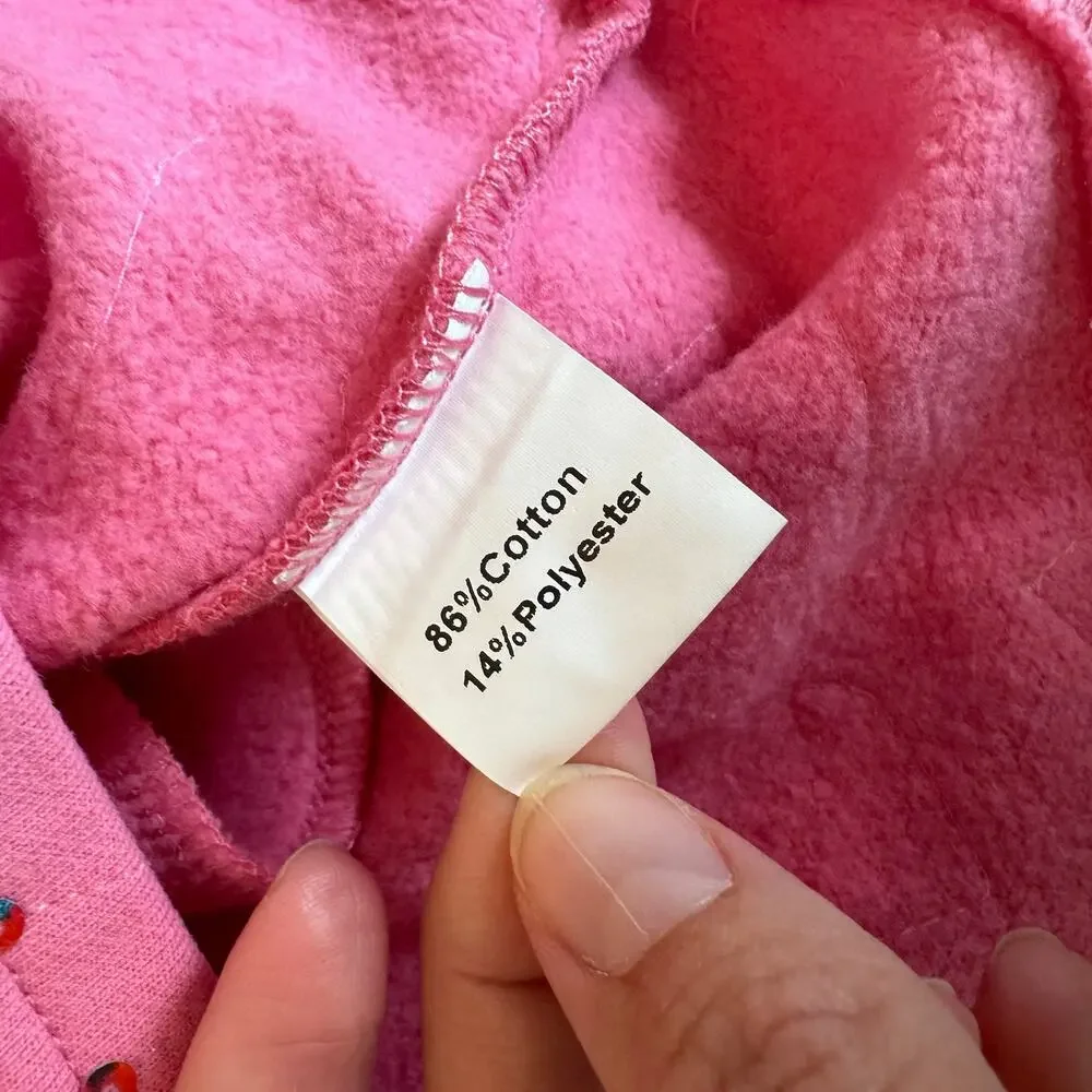 Queen of Sparkles Pink Sleeveless Mini Dress With Shoulder Pads Girls Size Small